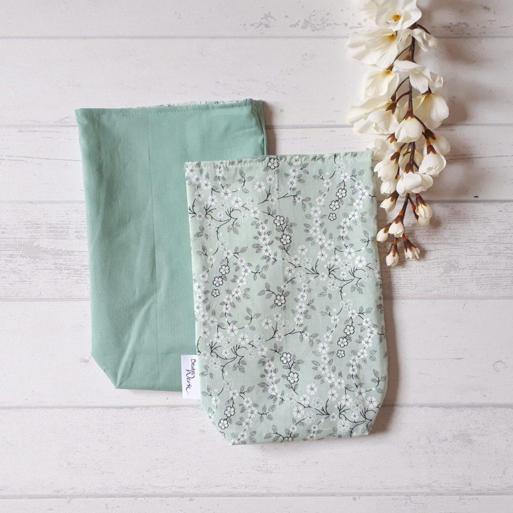 Geschenkbeutel Kirschblüte grün
