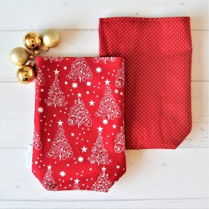 Nachhaltiger Geschenkbeutel Weihnachtswald