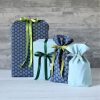 Geschenkpapier aus Stoff als Beutel
