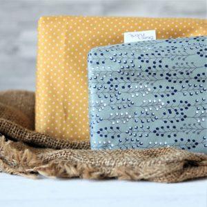 nachhaltige, wiederverwendbare Alternative für Geschenkverpackungen blaue Ranke | Starterset – Bild 3