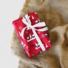 Geschenkbeutel Weihnachtswichtel rot