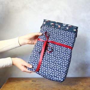 Geschenkpapier aus Stoff Schlittenfahrt – Bild 3
