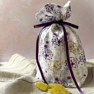 nachhaltige Geschenkverpackung aus Stoff Pusteblume