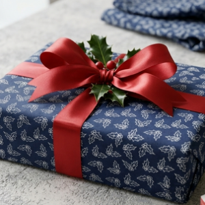 nachhaltige Geschenktücher zum Verpacken verzweigt