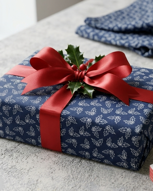 nachhaltige Geschenktücher zum Verpacken verzweigt