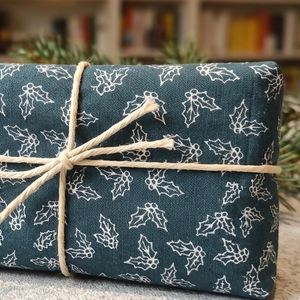 Geschenktücher aus Stoff verzweigt grün