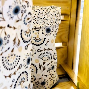 Geschenkbeutel aus Stoff, wiedervendabre, nachhaltige Alternative zu Geschenkpapier
