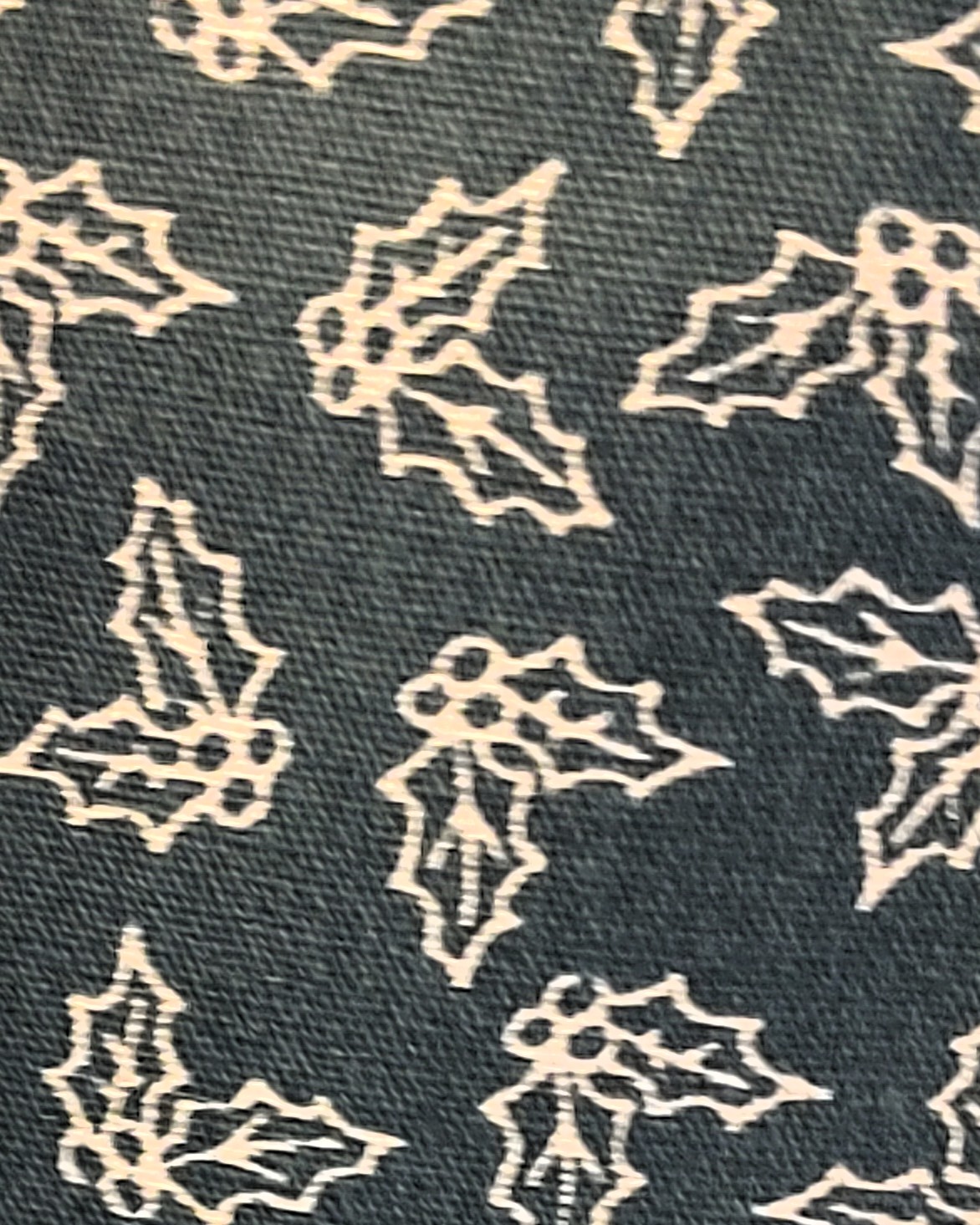 Waldgeflüster, Weihnachtsmotiv mit Waldtieren in blau und innen grüne Blätter