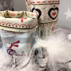 nachhaltige Geschenkbeutel aus Stoff für Weihnachten