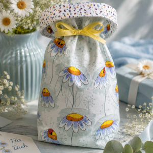 Geschenkbeutel aus Stoff „Margarite“ – Schenken ohne Einpackfrust