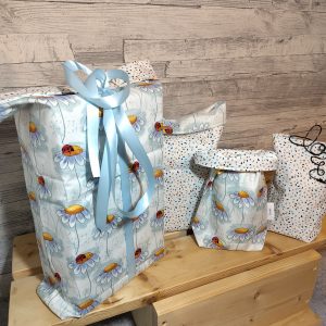 Geschenkbeutel aus Stoff „Margarite“ – Schenken ohne Einpackfrust
